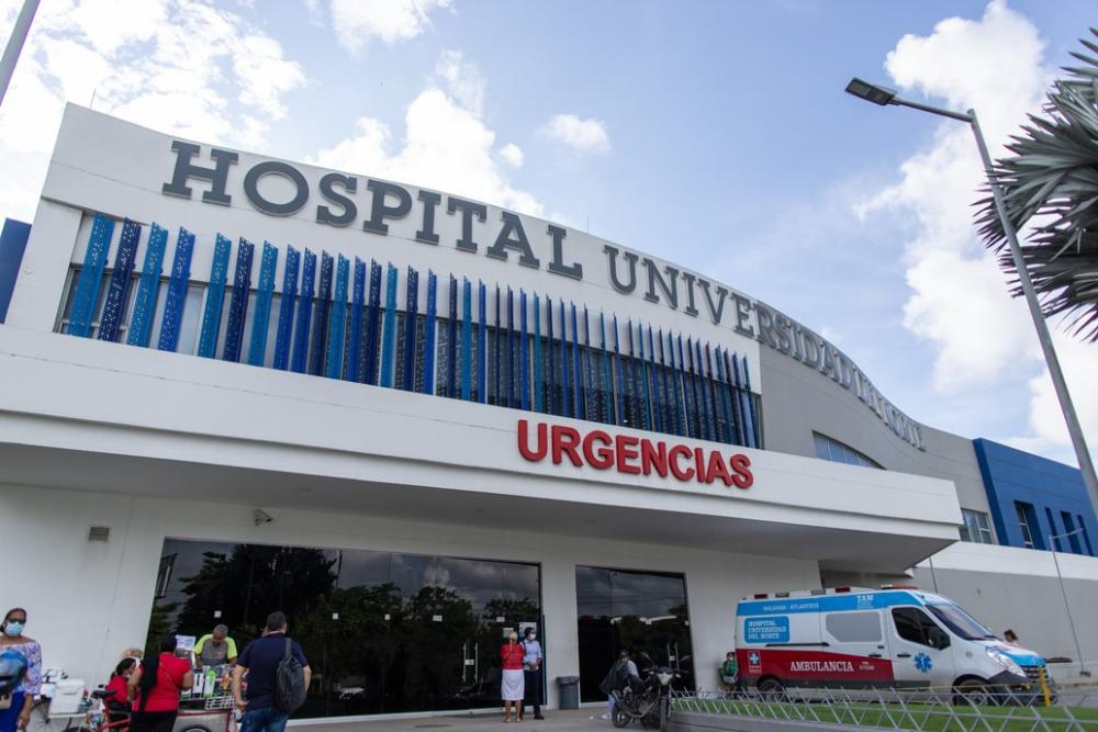 Hospital Universidad del Norte, centro médico al que fue conducido el herido