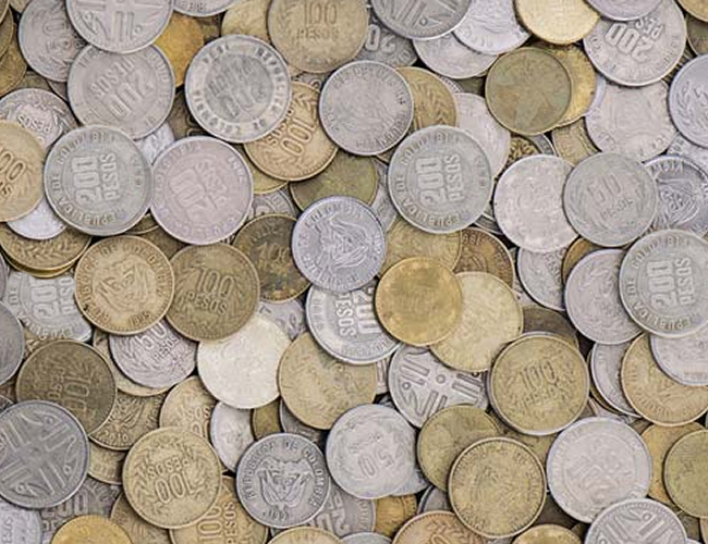 Las monedas de $100, $200 son las de menor denominación en Colombia | Foto: Archivo