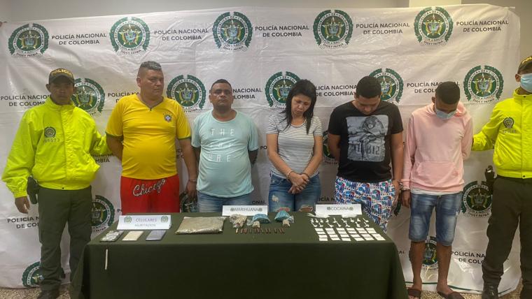 Los sujetos fueron capturadas tras 10 diligencias de allanamiento, en un sector entre los barrios La Sierrita y El Edén
