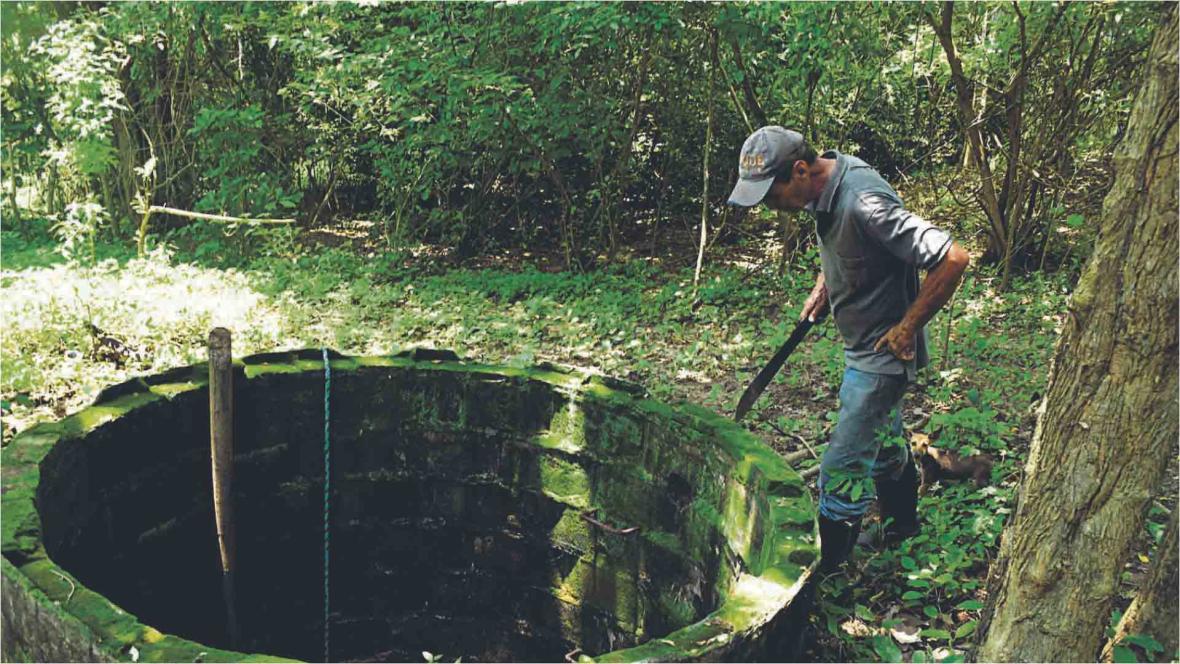 El cuerpo sin vida fue encontrado en este pozo, ubicado en la fincha 'Mati', en la zona rural del municipio. 