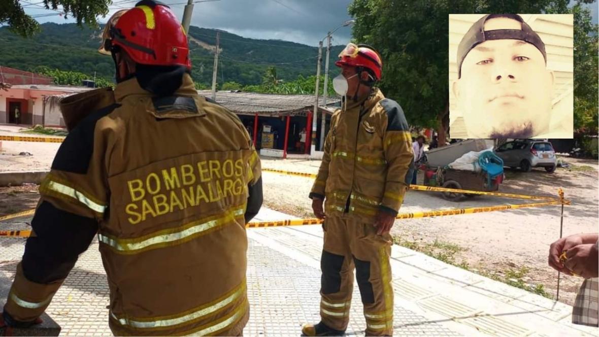 Bomberos de Sabanalarga atendieron en la mañana del viernes la emergencia en Arroyo de Piedra, en Luruaco.