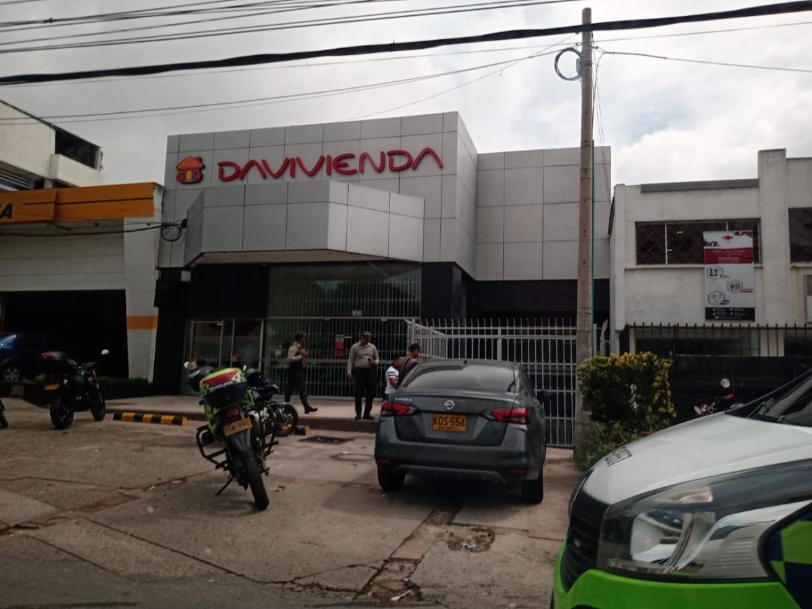 El robo ocurrió en esta sede bancaria ubicada en el barrio Ciudad Jardín.