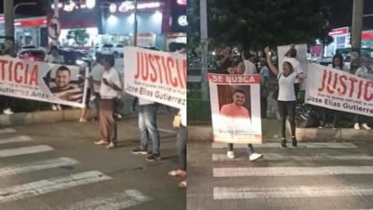 Familiares de José Elías Gutiérrez Ariza piden justicia. 