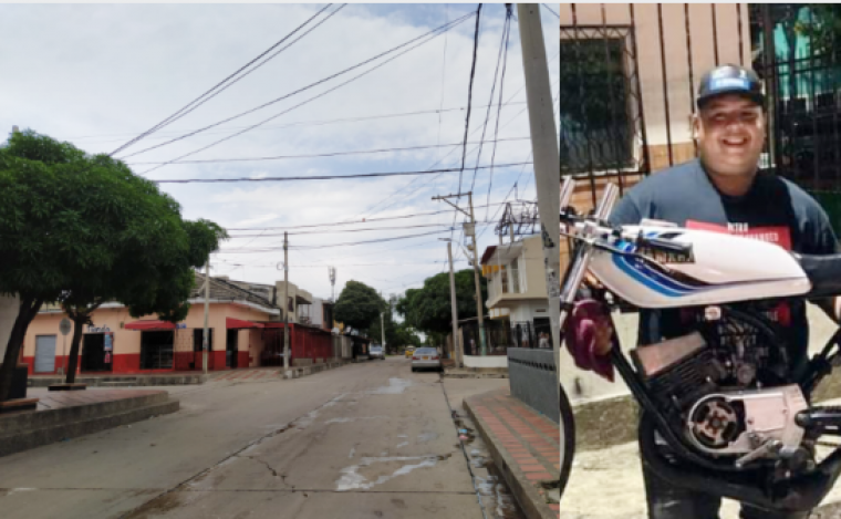 En esta calle del barrio Montes de Barranquilla, criminales dispararon contra Wilson Andrés Pérez.