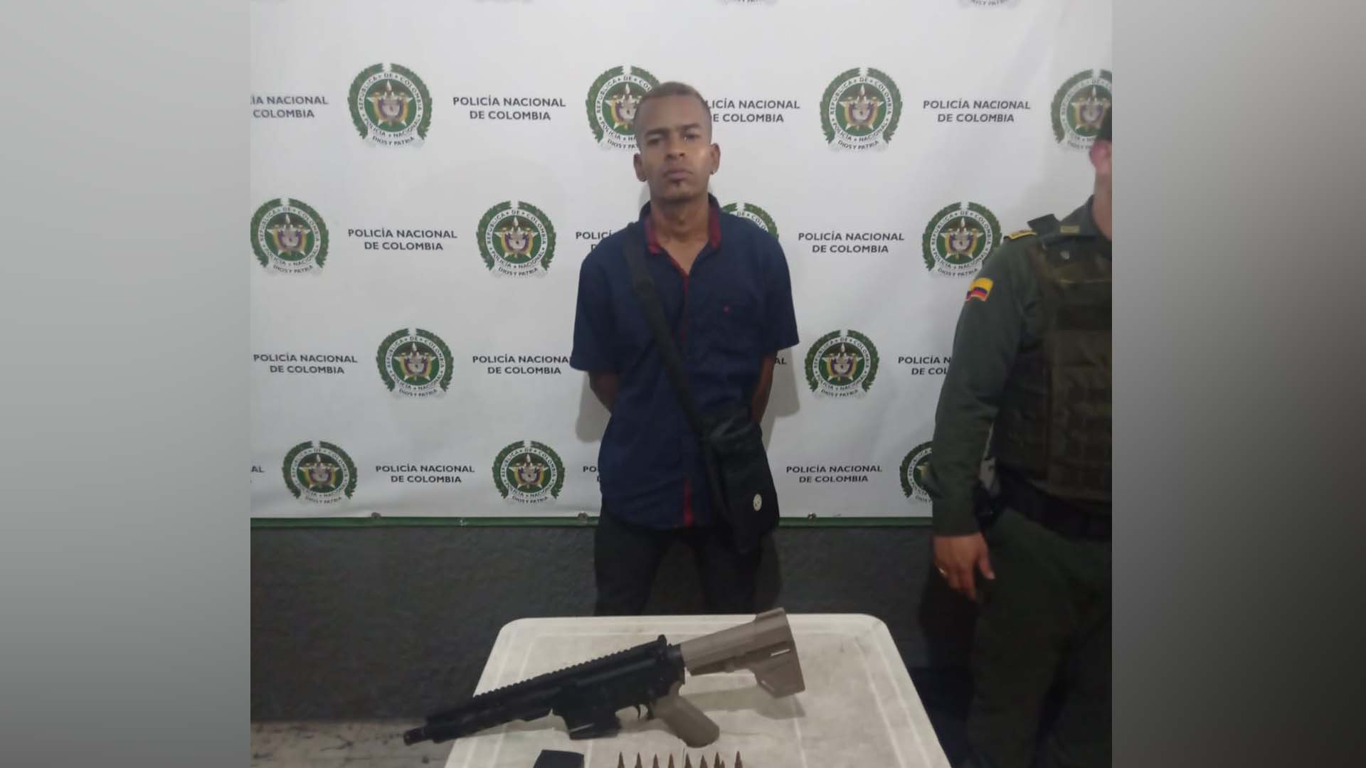 A Brayan José Orozco Caraballo le encontraron el fusil con 24 cartuchos