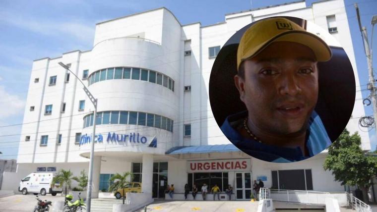 Aspecto de alias Chino Leo y del centro médico al que fue remitido tras el ataque a bala. 