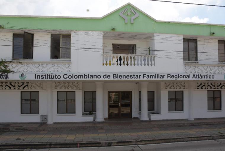 Aspecto de la oficina del Instituto Colombiano de Bienestar Familiar en Barranquilla. 