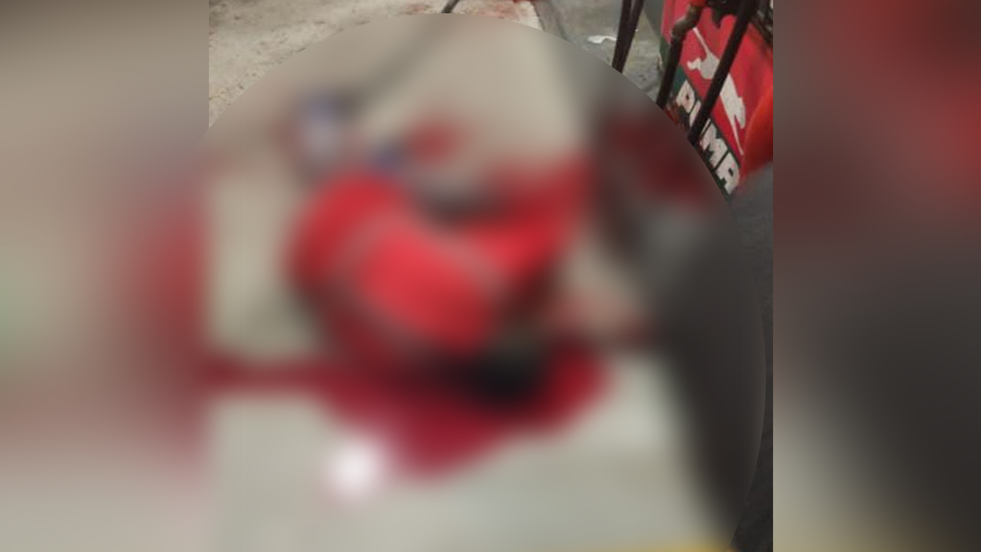 Tras el ataque a bala, el trabajador de la estación de servicio quedó tendido sin vida en el suelo