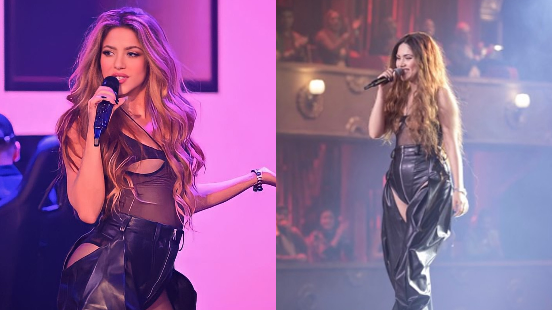 La imitadora de Shakira interpretó una de las más recientes canciones de la barranquillera