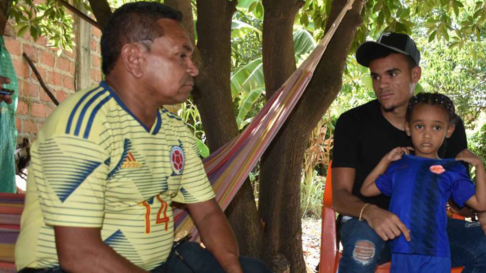 Luis Díaz acompañado por su padre en La Guajira