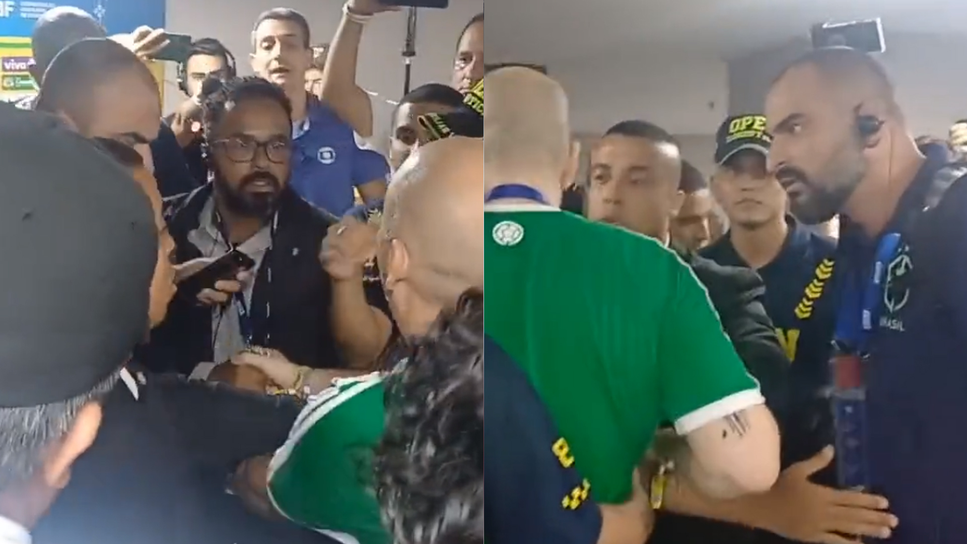 Momentos de la pelea capturados en un video aficionado