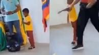 La docente tomó al niño del brazo y lo agredió. 