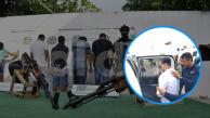 Las armas confiscadas tras el operativo y alias Castor tras su deportación a Colombia