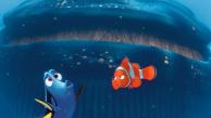 Dory y el padre de Nemo en su encuentro con la ballena en 'Buscando a Nemo'
