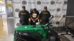 Miller Enrique Ariza Díaz fue capturado y  trasladado a la URI de la Fiscalía.