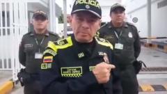 El coronel Marco Ospina, subcomandante de la Policía Metropolitana de Barranquilla. 