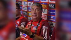 'Bolillo' Gómez en su primera rueda de prensa como 'Tiburón'. 