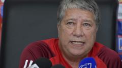 'Bolillo' Gómez durante la rueda de prensa ofrecida a los medios este jueves