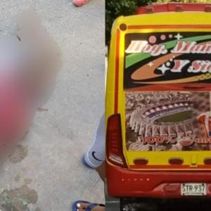 El hombre fue arrollado por un bus de la empresa Colombia Caribe