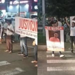 Familiares de José Elías Gutiérrez Ariza piden justicia. 