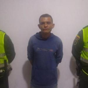 Luis Miguel Caro Pérez, condenado por los delitos de acceso carnal violento y hurto calificado.
