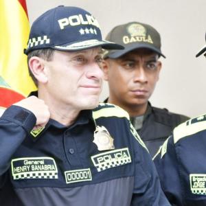 Henry Sanabria Cely, director de la Policía Nacional en el Hotel del Prado.