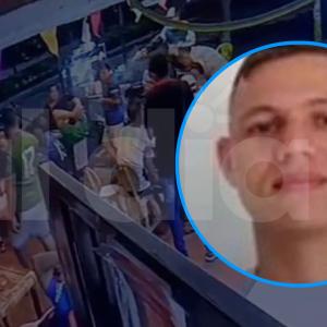 El joven asesinado y una captura de pantalla del video en mención