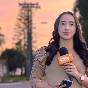 Angie Tellez, periodista de CityTV, que ha sido víctima de los casos de acoso