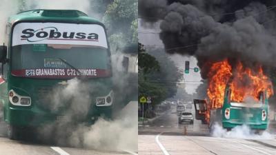 Incendio del bus de Sobusa