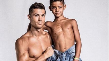 Cristiano Ronaldo y Cristiano Jr. 