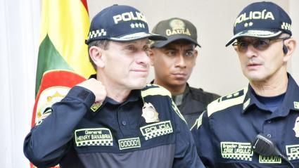 Henry Sanabria Cely, director de la Policía Nacional en el Hotel del Prado.