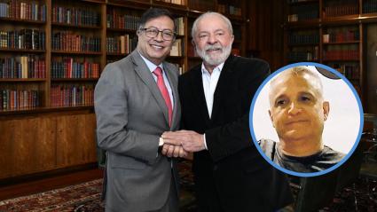 Gustavo Petro tras una reunión con su homólogo en Brasil, el mandatario Luis Inácio Lula Da Silva