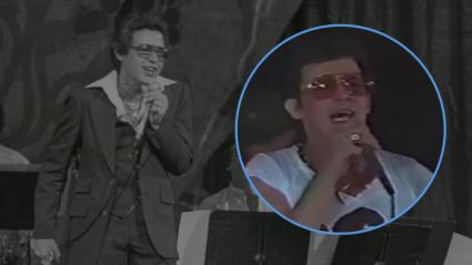 Héctor Lavoe durante un concierto