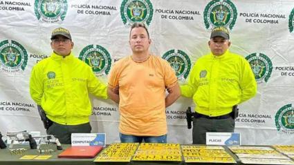 El sujeto capturado por unidades de la Metropolitana de Barranquilla