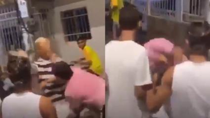 El incidente, documentado en un video, muestra al afectado expresando su descontento antes de que su agresor lo golpee y lo tire al suelo.