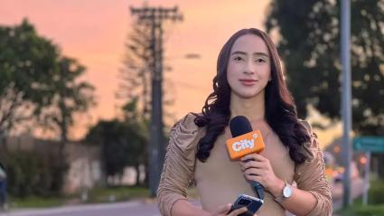 Angie Tellez, periodista de CityTV, que ha sido víctima de los casos de acoso