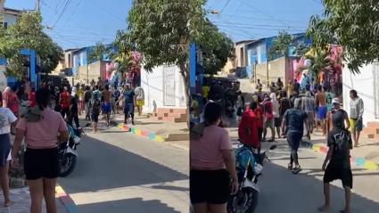 Enfrentamiento entre jóvenes en las calles de Puerto Colombia