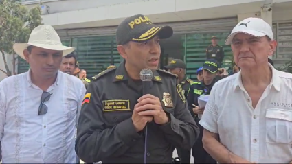 El general Herbert Benavidez, comandante de la Policía Metropolitana de Barranquilla, salió a dar un mensaje de tranquilidad a las personas