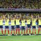 Protesta de las jugadoras de la selección Colombia Femenina.