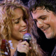 Shakira y Alejandro Sanz durante un concierto